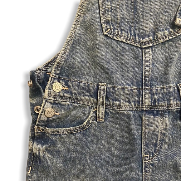 OLD NAVY Denim Overalls Size 8 US/ AU NEW with Manufacturers Distressing NWOT - Picture 3 of 11
